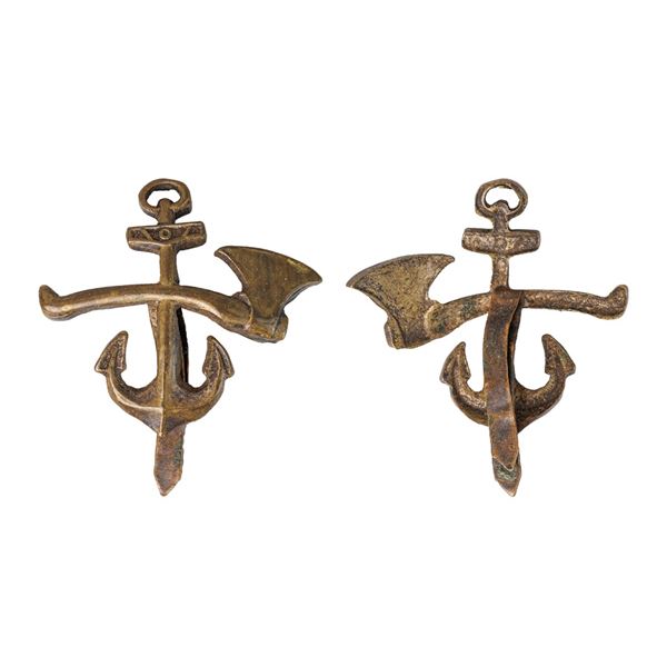 Anchor Button with Axe