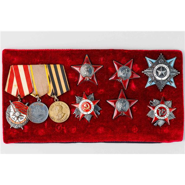 Collection of 9 Orders and Badge