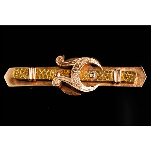 Antique Russian Brooch Gold 56.