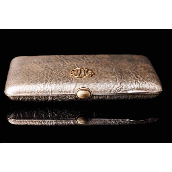 Antique Silver Cigarette Case Samorodok.