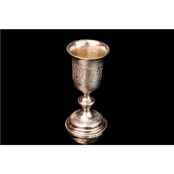 Antique Russian Silver Footed Rjumka.