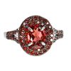 Image 1 : Natural Reddish Mozambique Garnet Ring