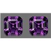 Image 1 : Natural Asscher Amethyst Pair 10.00 MM - FL/VVS