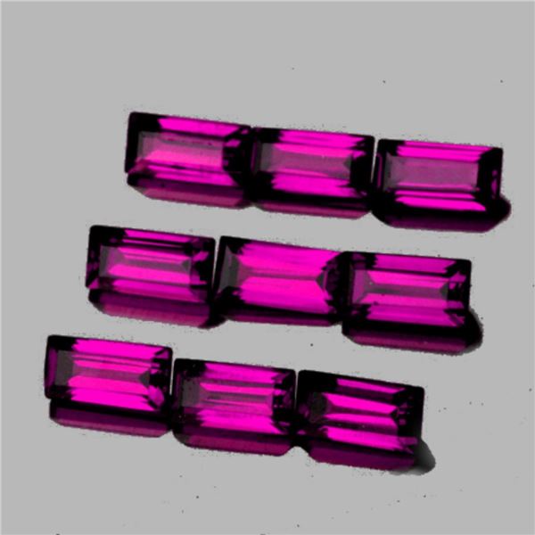 Natural Pink Purple Rhodolite Garnet 9 Pc{Flawless-VVS}