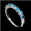 Image 1 : Natural Brazil Unheated Paraiba Blue Apatite Ring