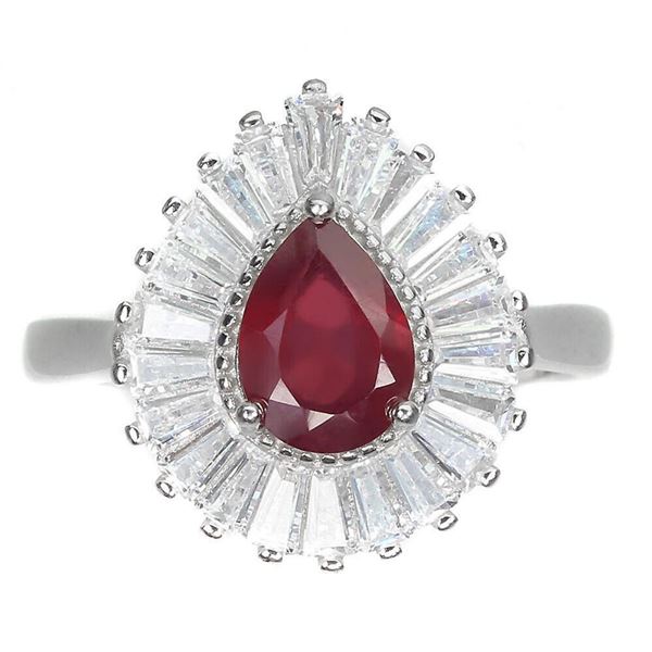 Natural Pigeon Blood Red Ruby Ring