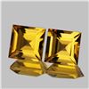 Image 1 : Natural Princess Golden Yellow Citrine Pair(Flawless-VVS}