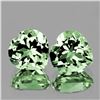 Image 1 : Natural Green Amethyst Heart Pair [Flawless-VVS]