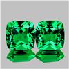 Image 1 : Natural Emerald Green Topaz Pair {Flawless-VVS1}