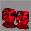 Image 1 : Natural Crimson Red Topaz Pair 11.00 MM {Flawless-VVS1}