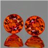 Image 1 : Natural Orange Sapphire Pair  [Flawless-VVS]