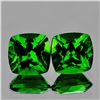 Image 1 : Natural AAA Chrome Green Diopside Pair {Flawless-VVS}