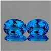 Image 1 : Natural Swiss Blue Topaz Pair 14x10 MM {Flawless-VVS1}