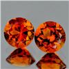 Image 1 : Natural Madeira Orange Citrine Pair(Flawless-VVS1}