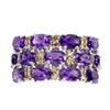 Image 2 : Natural Amethyst Sapphire Ring