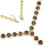 Image 2 : Natural Heart Mozambique Garnet Necklace