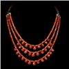 Image 2 : Natural Rare Brazil Orange Carnelian 216 Cts  Necklace