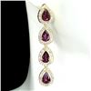 Image 1 : Natural Rhodolite Garnet Earrings