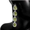 Image 1 : Natural Pear Green Peridot Earrings