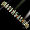 Image 2 : Natural Seafoam Blue  Zircon Bracelet