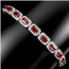 Image 2 : Natural Pigeon Blood Red Ruby Bracelet