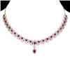 Image 1 : Natural Pigeon Blood Red Ruby Necklace