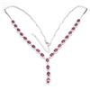 Image 2 : Natural Pigeon Blood Red Ruby Necklace