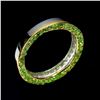 Image 1 : Natural Chrome Diopside Eternity Ring