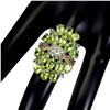 Image 3 : Natural Peridot  Rhodolite Sapphire Ring