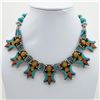 Image 1 : Tibet Natural Stone Tribal Queen Royal Necklace