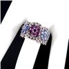 Image 1 : Natural Rhodolite Garnet & Tanzanite  Ring