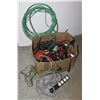 Image 1 : BOX OF ASSORTED EXTENSION CORDS, OTHER ELECTRICAL