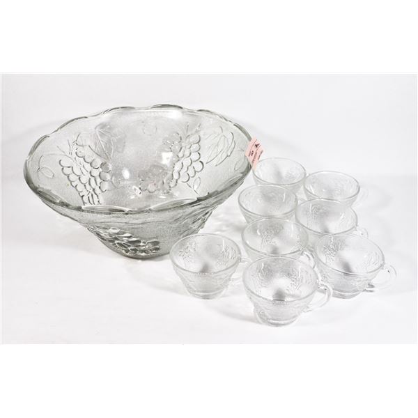 PUNCH BOWL WITH CUPS