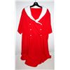 Image 1 : NEW RED AND WHITE SHORT SLEEVE 5XL DRESS