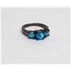 Image 1 : NEW SIZE 7 BLACK TONE SYNTHETIC OPAL RING