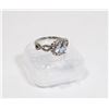 Image 1 : NEW SIZE 7 SILVER TONE RHINESTONE RING