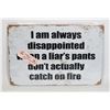 Image 1 : NEW "I AM ALWAYS DISAPPOINTED WHEN A LIAR'S