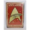 Image 1 : NEW STAR TREK THEME WALL SIGN "LIVE LONG AND