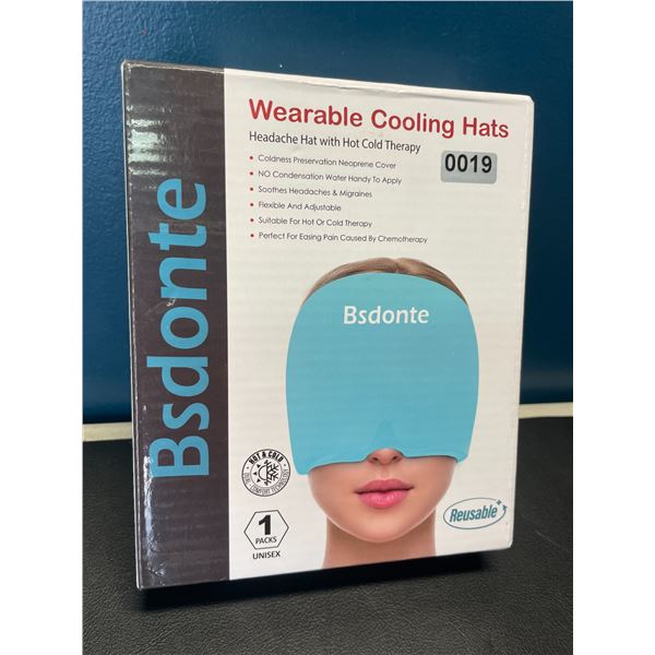 Lot of 1 Wearable Cooling Hat - Headache/Migraine Relief Hat with Hot & Cold Therapy - Brand New!