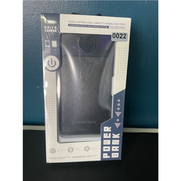 Lot of 1 High Capacity 10,000mAh Powerbank/Portable Charger - New Sealed!