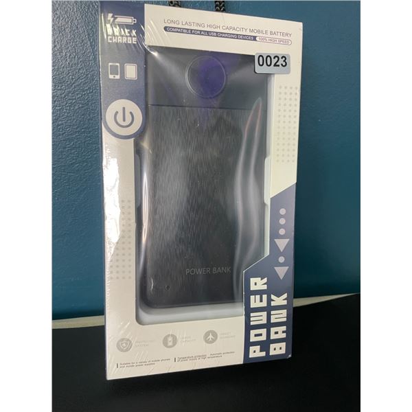 Lot of 1 High Capacity 10,000mAh Powerbank/Portable Charger - New Sealed!