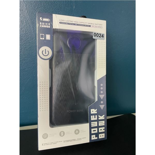 Lot of 1 High Capacity 10,000mAh Powerbank/Portable Charger - New Sealed!