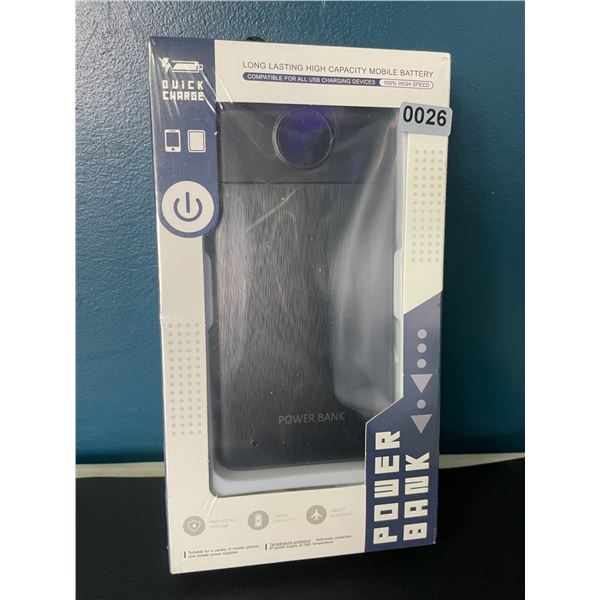 Lot of 1 High Capacity 10,000mAh Powerbank/Portable Charger - New Sealed!