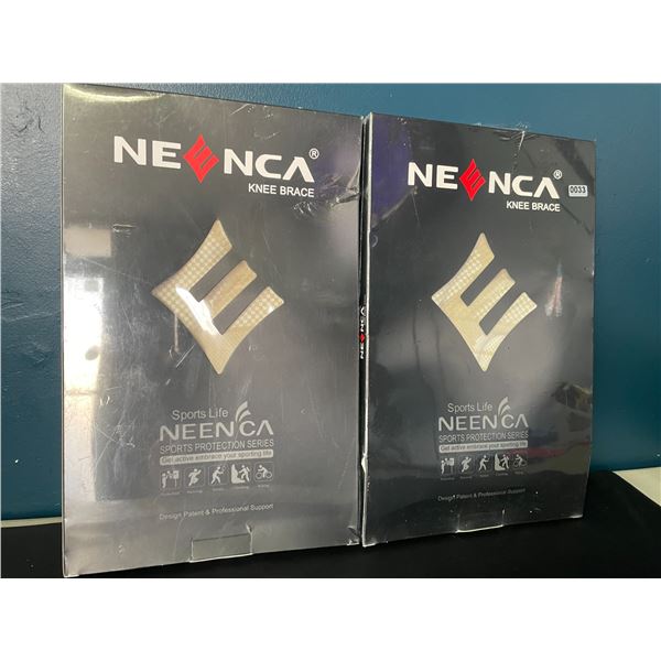 Lot of 2 Neenca Knee Braces for Adults - XXL Size