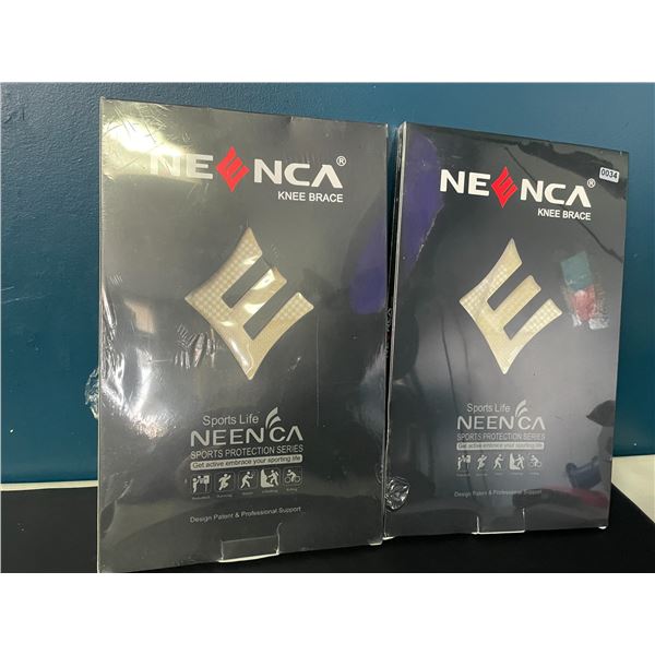 Lot of 2 Neenca Knee Braces for Adults - XXL Size