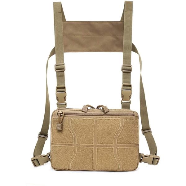 Lot of 1 Tactical Adjustable Chest/Shoulder Bag - Beige
