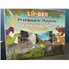 Image 2 : Lot of 1 Lil-Gen Prehistoric Playbox Toy Set - Includes 12 Dinosaur Figures, Sound Book & Playmat!