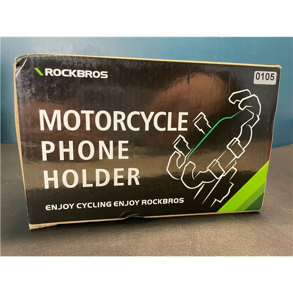 Lot of 1 Rockbros Motorcycle Phone Holder/Bike Phone Mount - Handlebar Mount