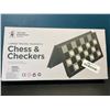 Image 2 : Lot of 1 Large Travel Magnetic Chess & Checkers