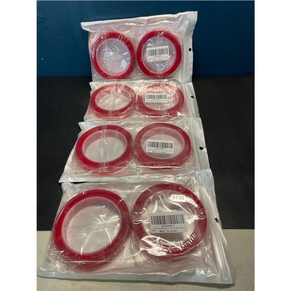 Lot of 4 Multi-Packs of Double Sided Tape
